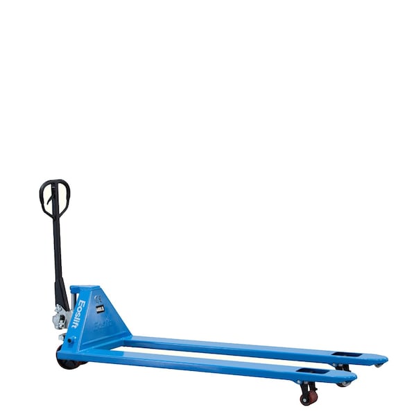 Eoslift 4,400 lbs. Weight Capacity, 27" x 72" Forks, Industrial Grade M20L Extra Long Hand Pallet Truck M20L - main